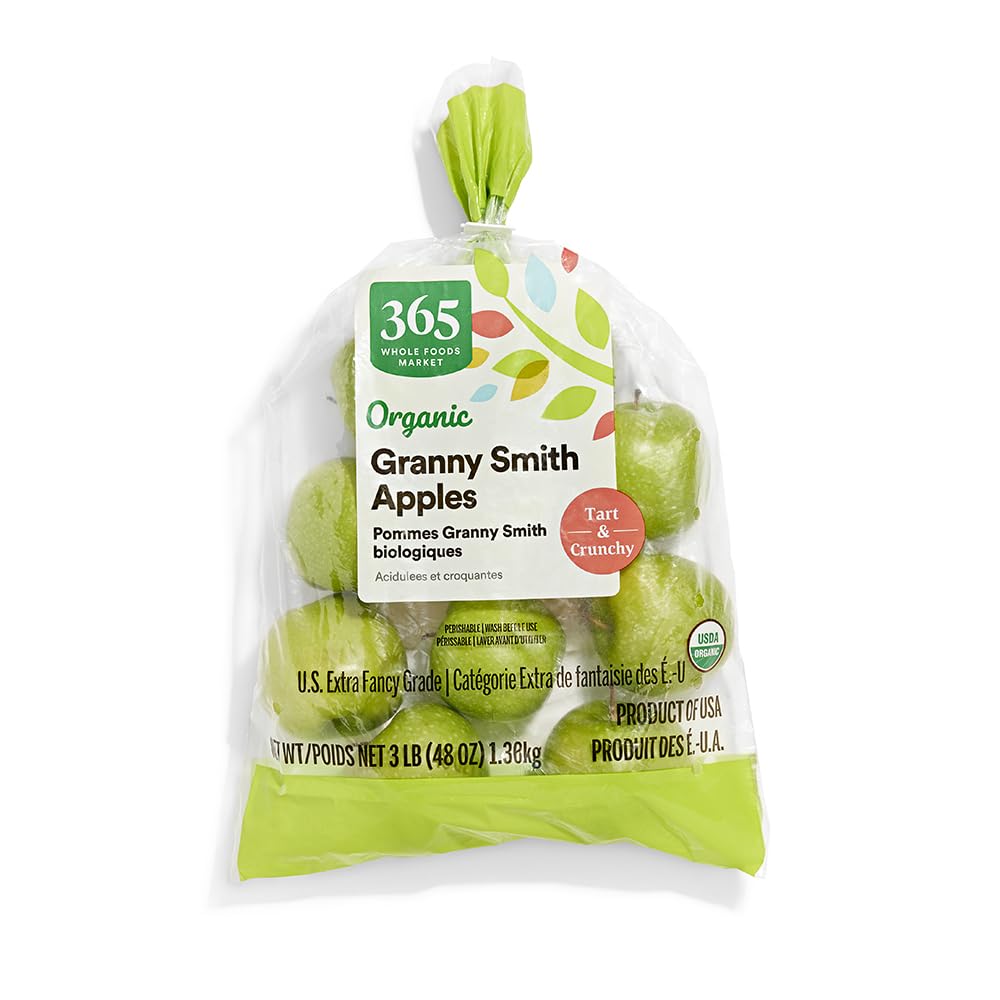 Granny Smith Apples, Organic, 3 lb Bag (Washington)