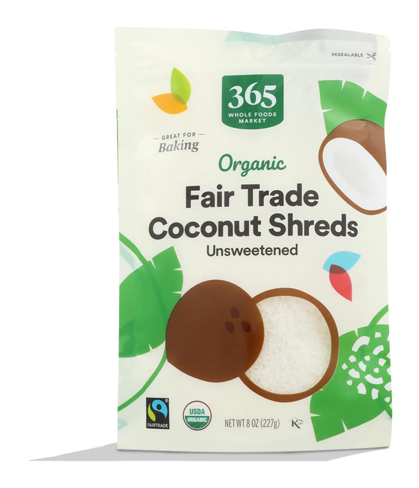 Organic Shredded Coconut, 8 Ounce