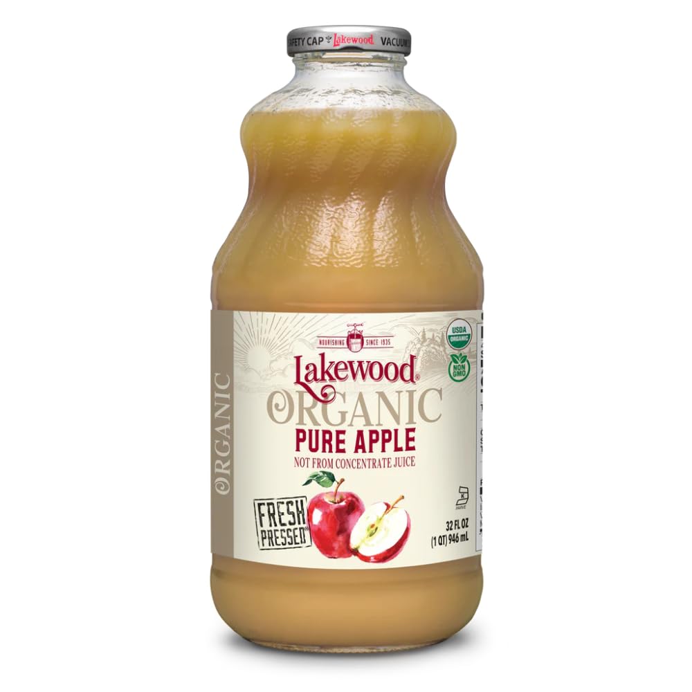 Lakewood Organic Pure Apple Juice, 32 oz
