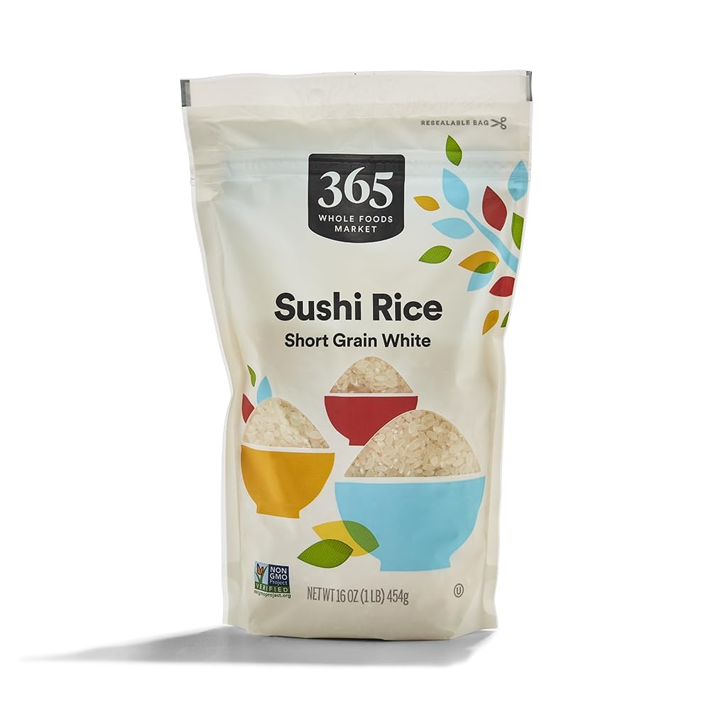 Short Grain White Sushi Rice, 16 Ounce