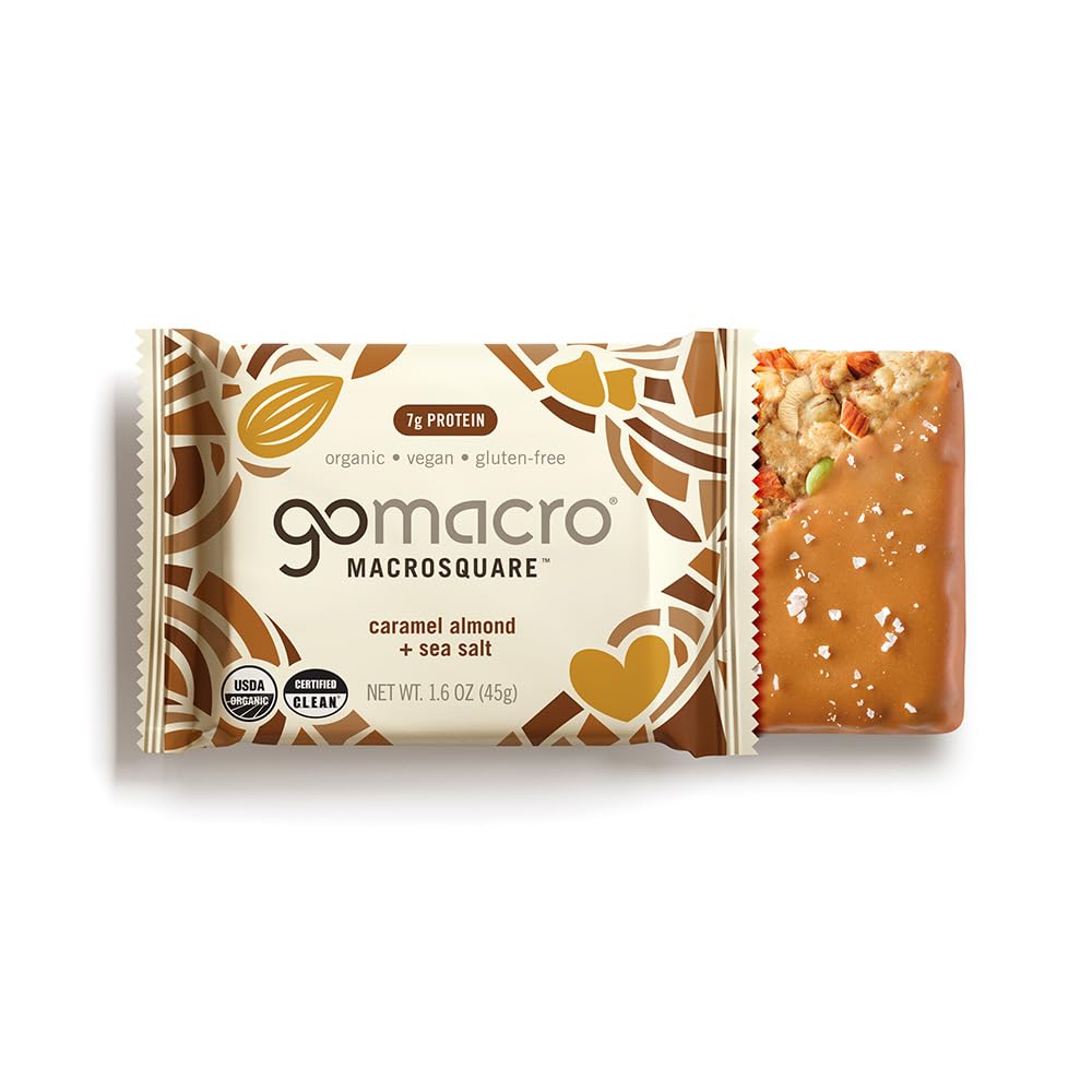 Caramel Almond + Sea Salt MacroSquare - Single Bar