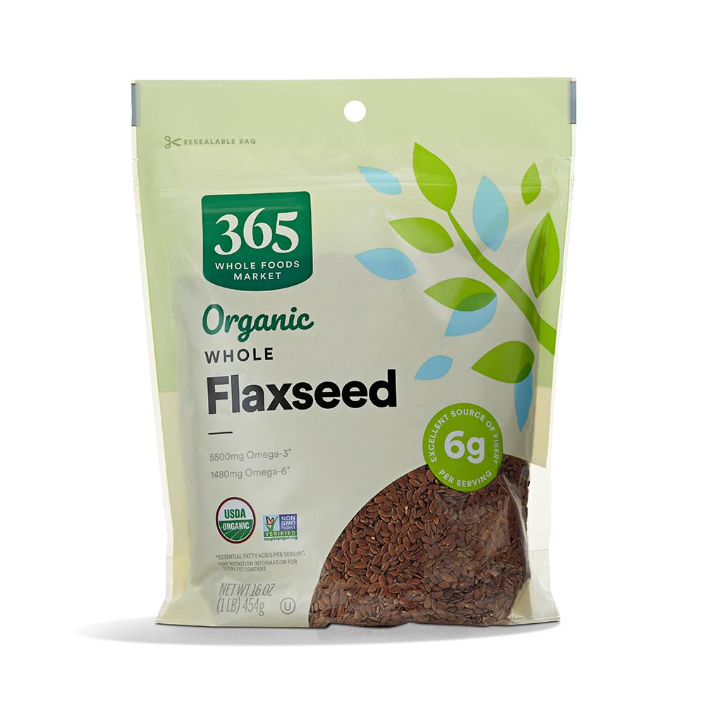 365 by Whole Foods Market Flaxseed Whole Organic, 16 Ounce