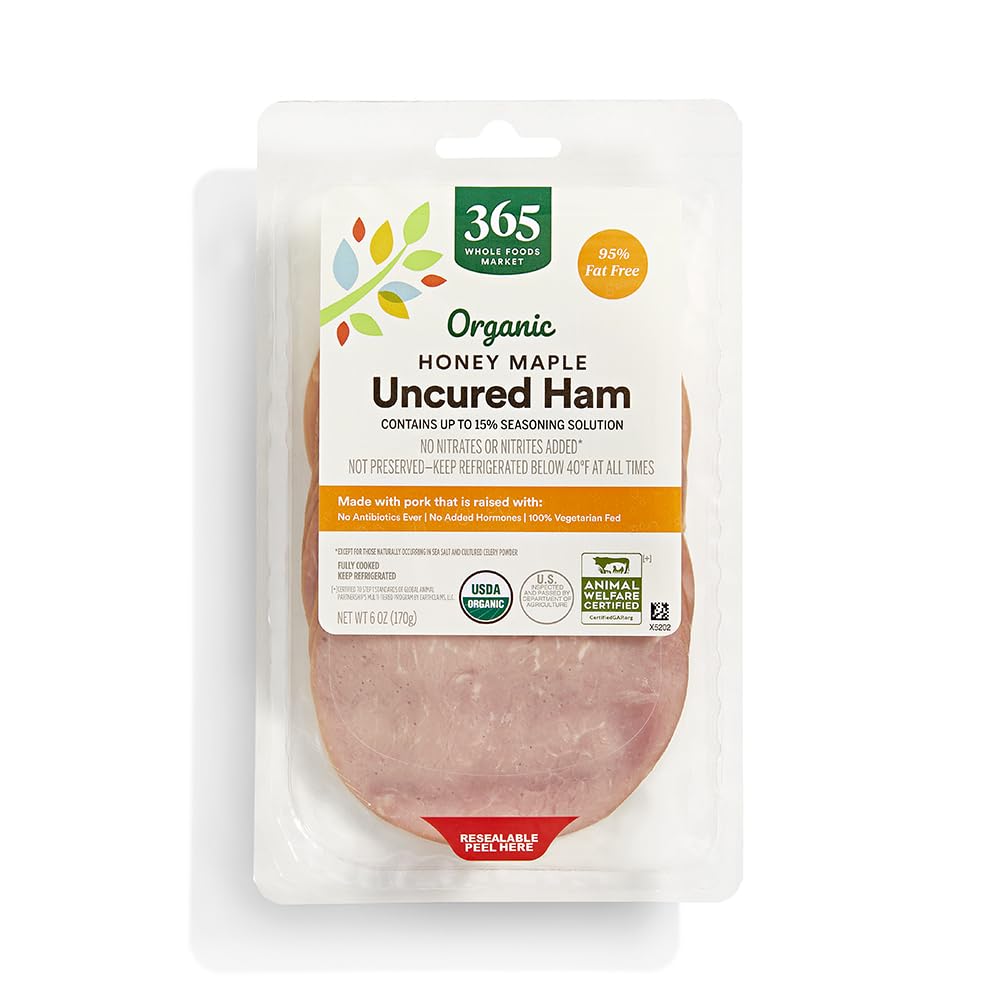 365 by Whole Foods Market Organic Honey Maple Sliced Ham, 6 OZ