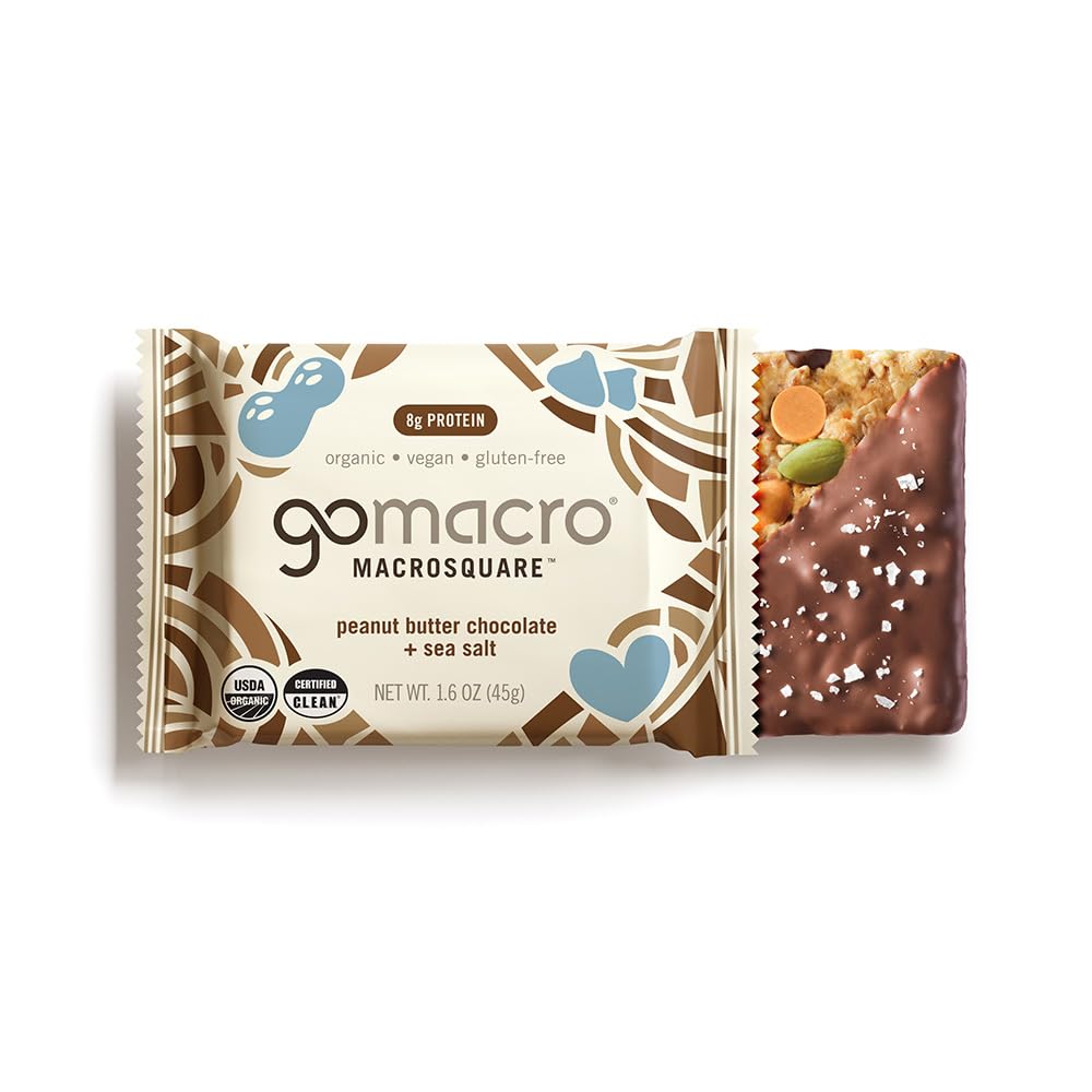 Peanut Butter Chocolate + Sea Salt MacroSquare - Single Bar