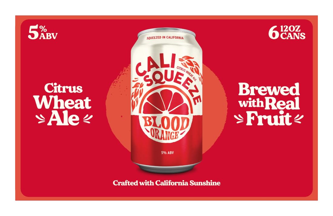 Firestone Walker Cali Squeeze Blood Orange, 6pk, 12 Fl Oz Cans, 5% ABV