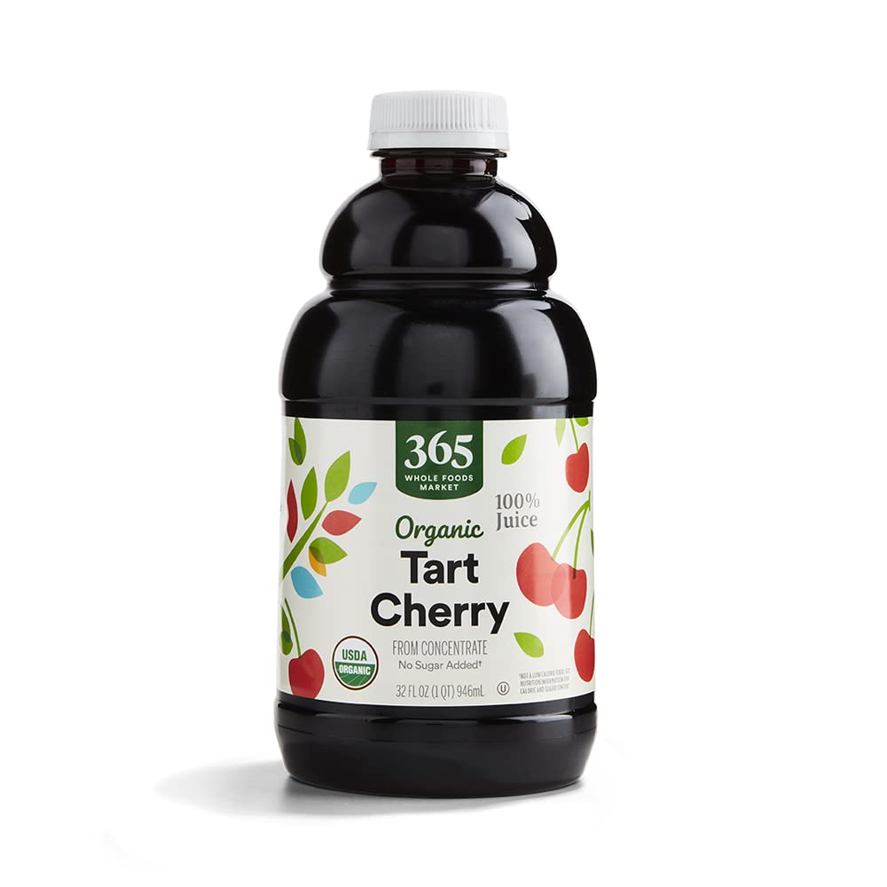 Organic Tart Cherry Juice, No Sugar Added, 32 Fl Oz