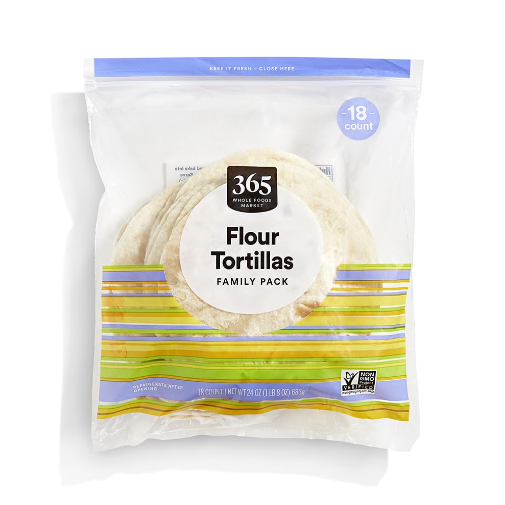 365 By Whole Foods Market, Flour Tortillas, Family Pack, 18 Count