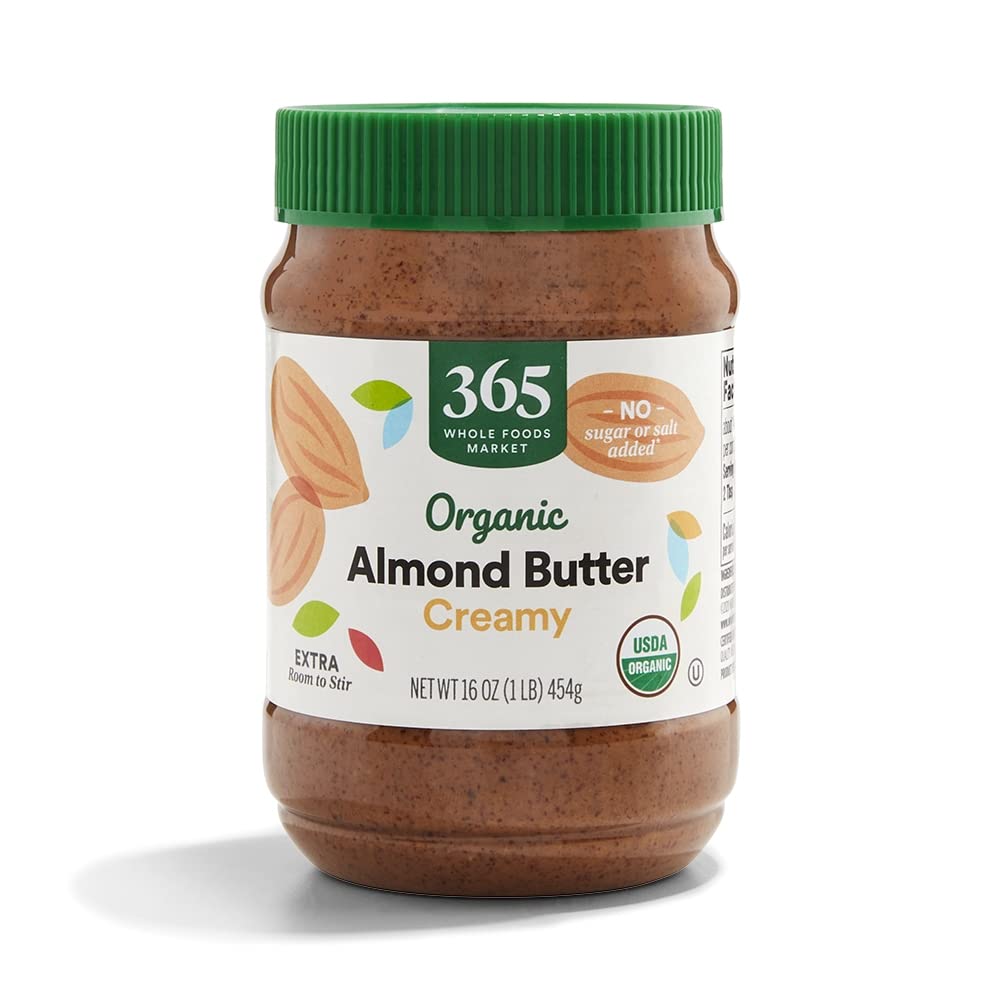 Organic Creamy Almond Butter, 16 Ounce