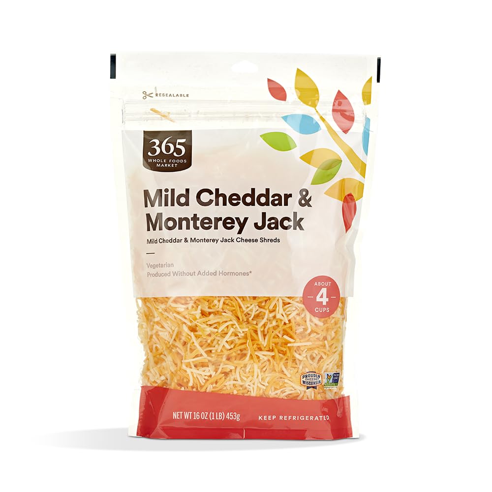 Mild Cheddar and Monterrey Jack Cheese Shred Blend, rBST Free, 16 oz