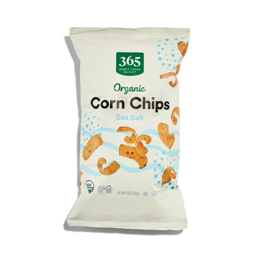 Organic Sea Salt Corn Chips, Vegan, Gluten-Free, 9 Ounce