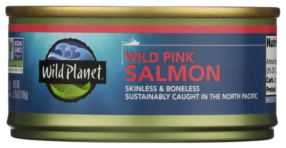 Wild Planet Wild Pink Salmon With Sea Salt, 3.75 OZ