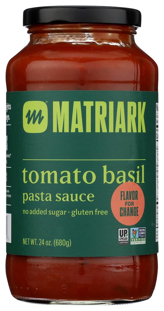Matriark Sauce Tomato Basil, 24 Ounce