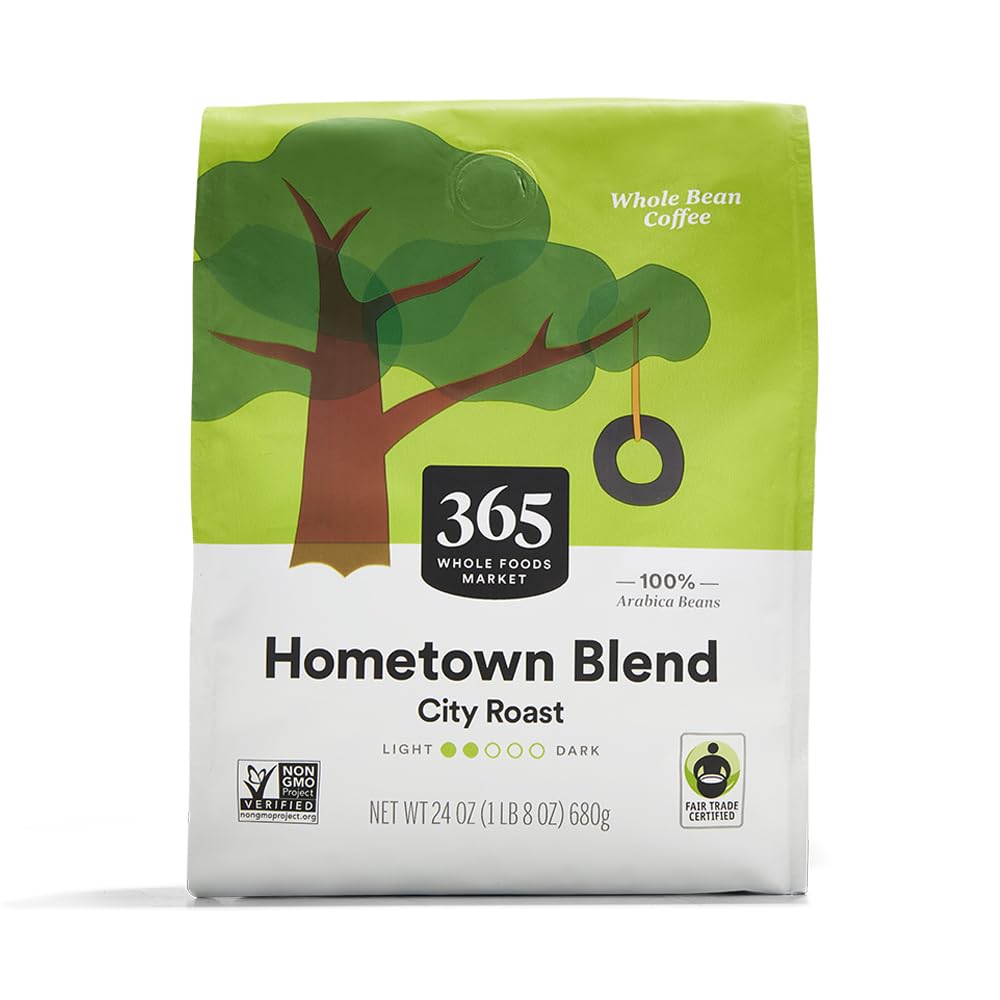 Hometown Blend Whole Bean Coffee, Medium-Light Roast, 24 Ounce