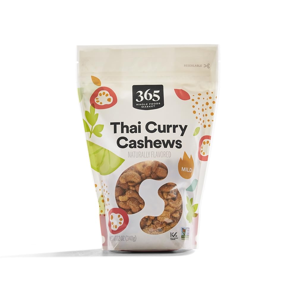 365 by Whole Foods Market Thai Curry Cashews, 12 Ounce