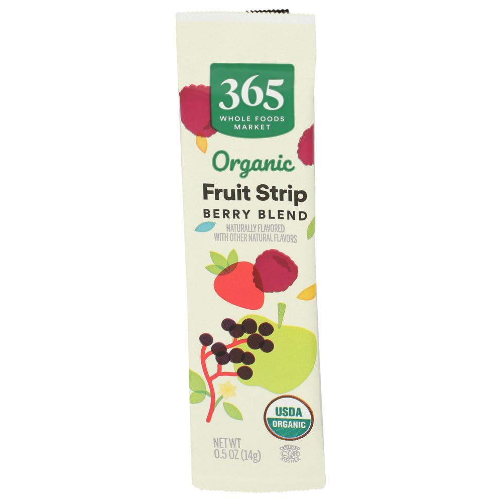 365 by Whole Foods Market Organic Berry Blend Fruit Strip Single, 0.5 OZ