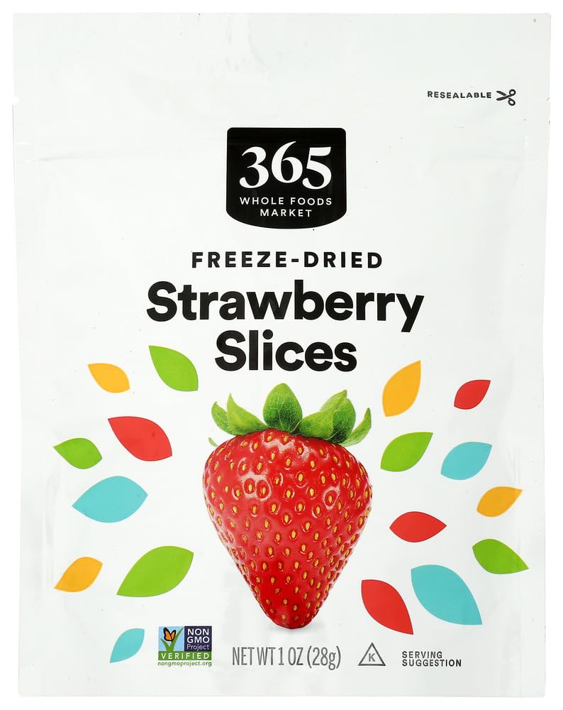 365 by Whole Foods Market Freeze Dried Strawberries, 1 OZ