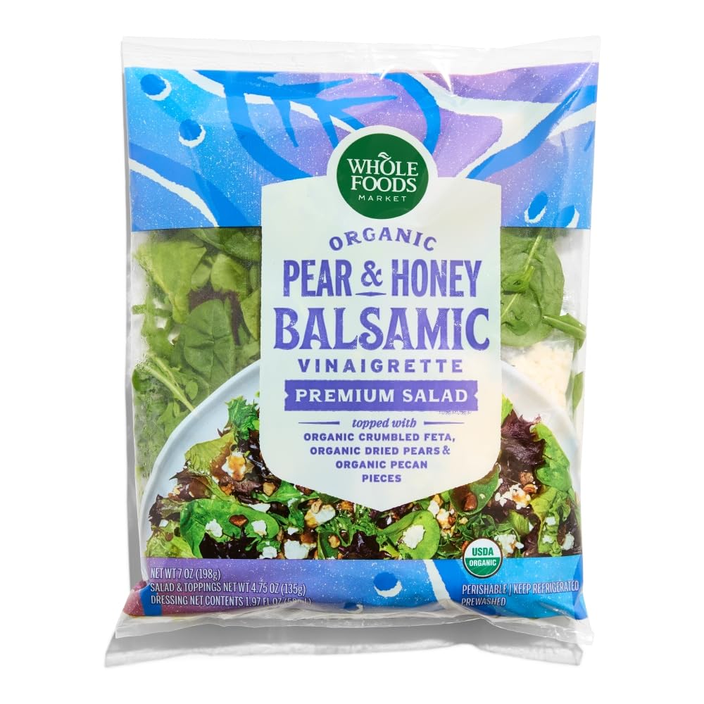 Whole Foods Market Organic Pear and Honey Balsamic Salad Kit, 7 OZ