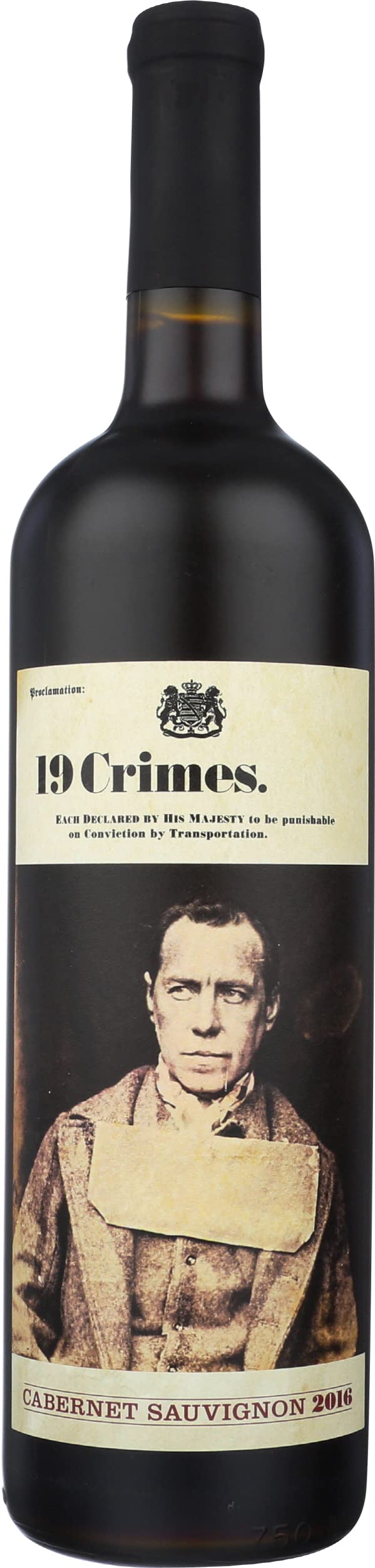19 Crimes Cabernet Sauvignon, Red Wine, 750 mL Bottle