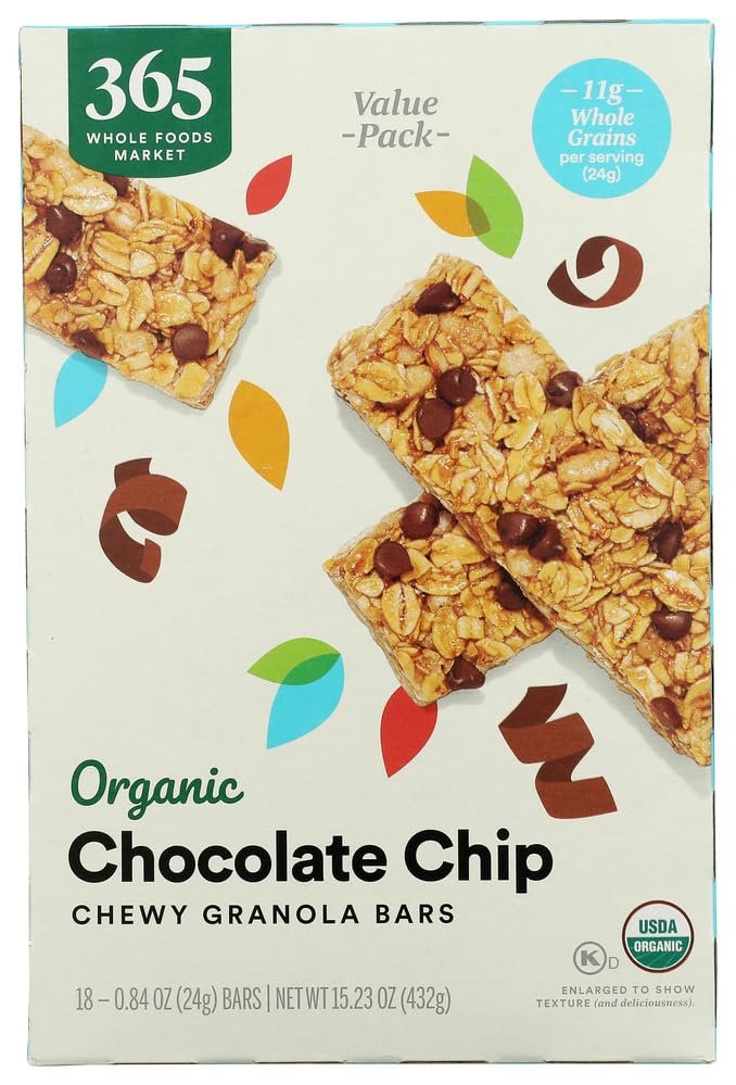 365 by Whole Foods Market Organic Chocolate Chip Granola Bars, 15.2 OZ