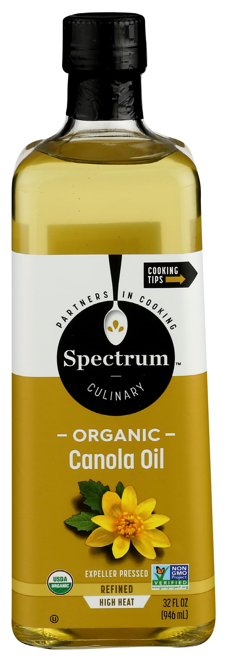 Spectrum Naturals Oil Canola Refined Organic, 32 oz
