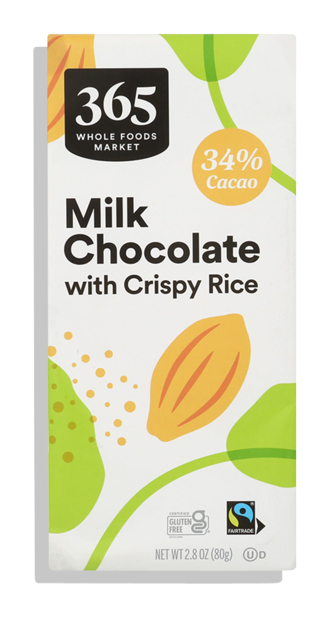 Crispy Rice Milk Chocolate Bar, 2.8 Ounce