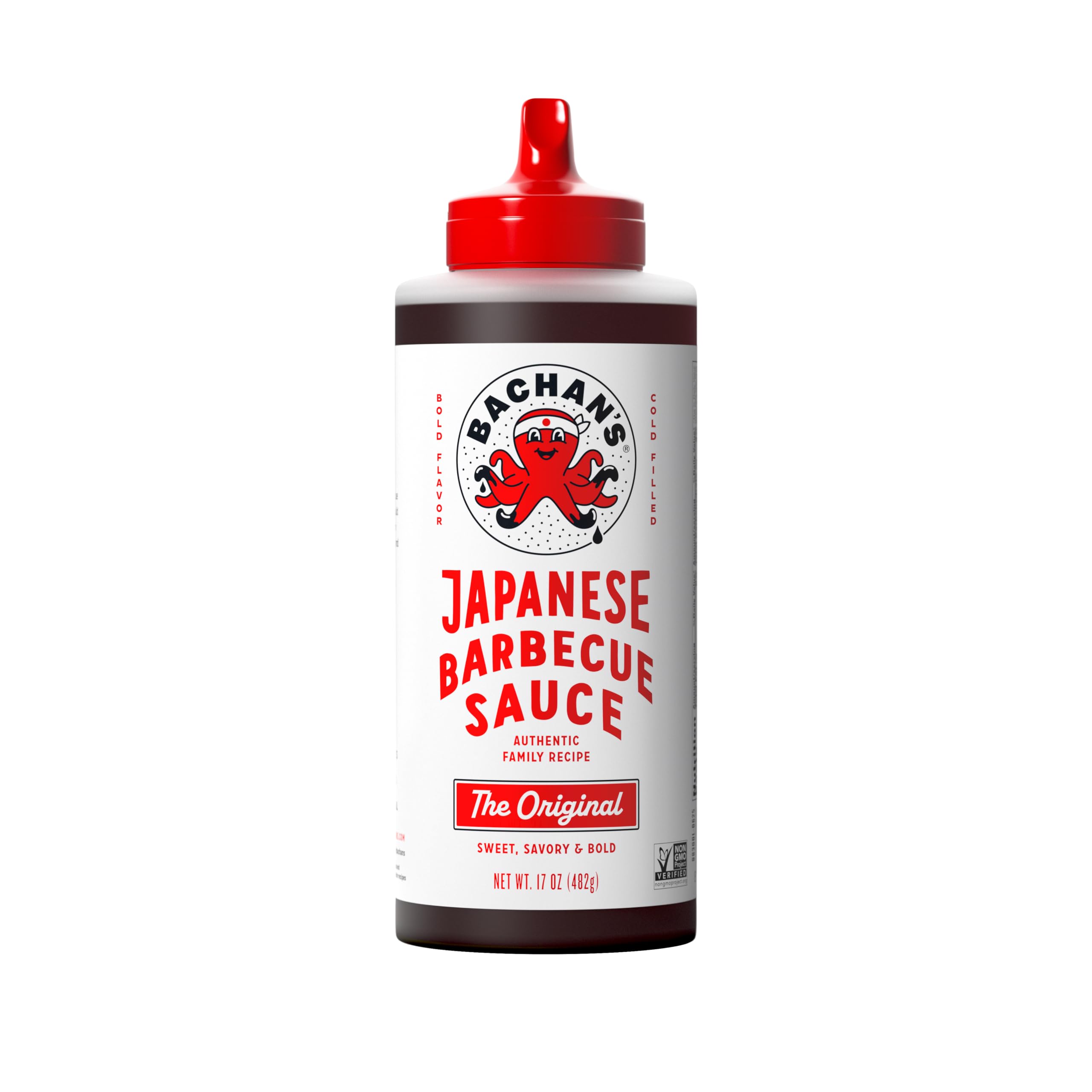 Bachan's Japanese Barbecue Sauce, The Original, 17 Oz Bottle | BBQ Sauce, Cold-Filled, Non GMO, No Preservatives, Vegan and BPA free
