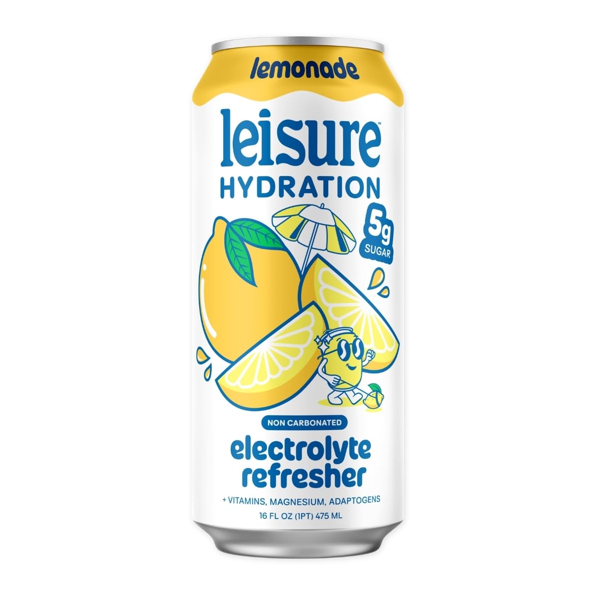 Leisure Hydration, Electrolyte Refresher Lemonade, 16 Fl Oz