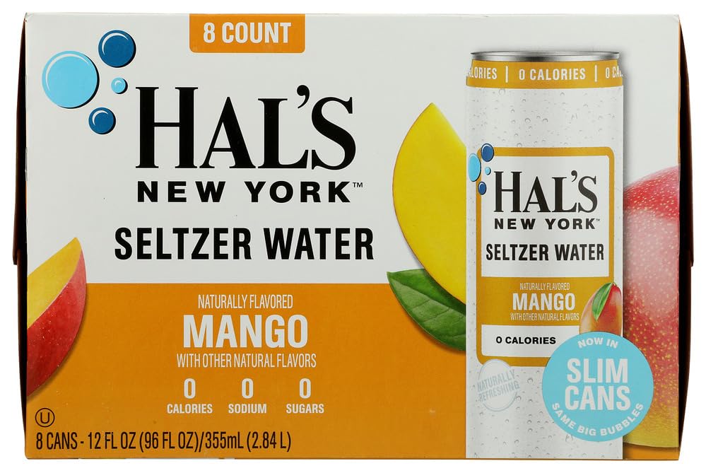 Hals New York Mango Seltzer 8pk, 12 FZ