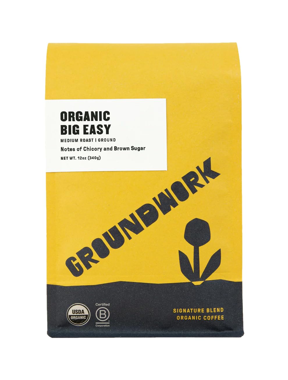 GROUNDWORK Organic GROUND Big Easy Coffee Medium Roast - 12oz