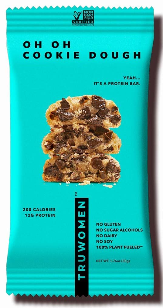 Truwomen, Protein Bar Oh Oh Cookie Dough Caddy, 1.76 Ounce, 12 Pack