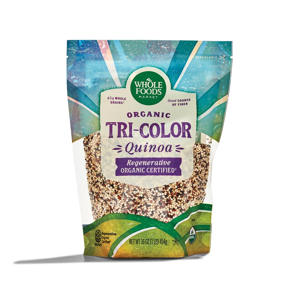 Whole Foods Market Organic Tri Color Quinoa, 16 OZ
