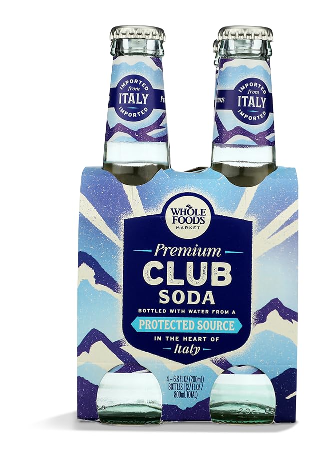 Whole Foods Market Club Soda 4pk, 6.8 FZ