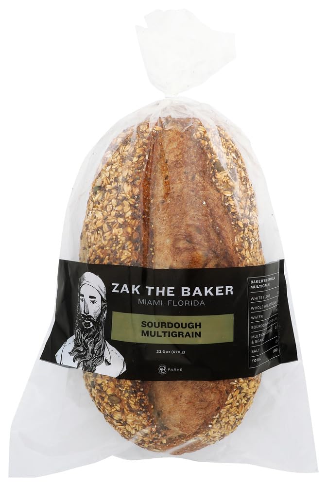 Zak The Baker, Loaf Sourdough Multigrain, 22.05 Ounce