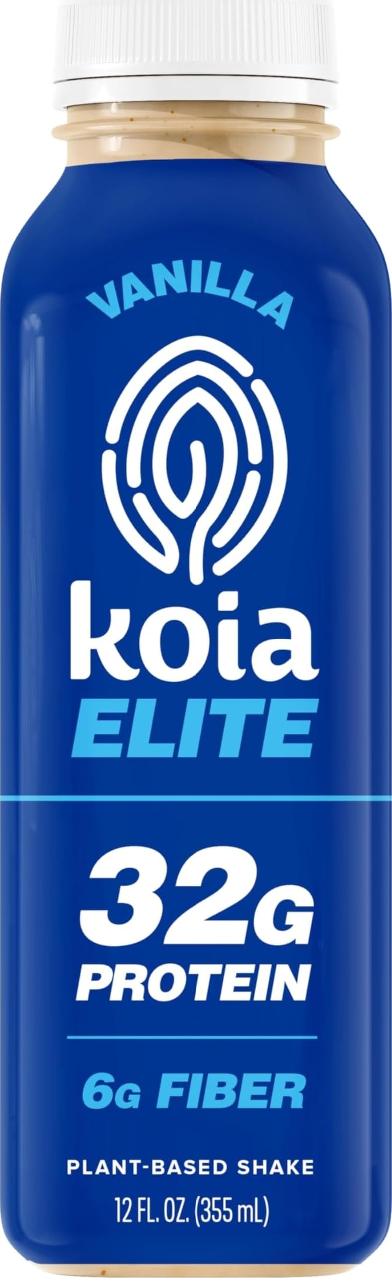 Koia Elite - Vanilla - 32g Protein - Ready To Drink Plant Protein Shake - Low Sugar, Dairy Free, Gluten Free, Soy Free, Non GMO, Kosher, Vegan (12 Fl Oz)
