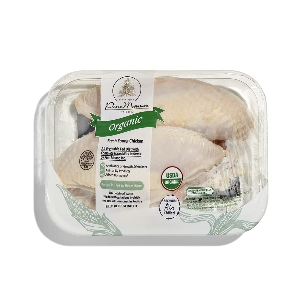 Pine Manor Organic Bone In Split Chicken Breast