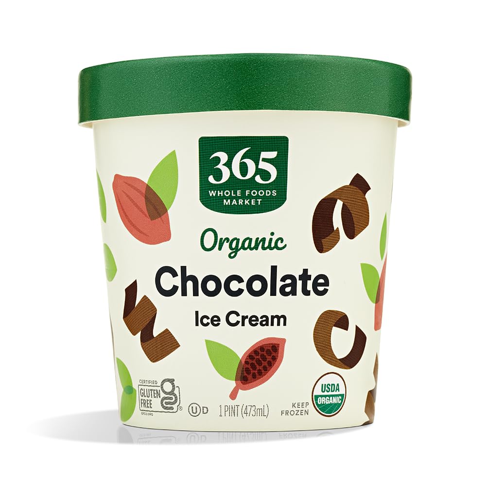 Organic Chocolate Ice Cream, 1 pint