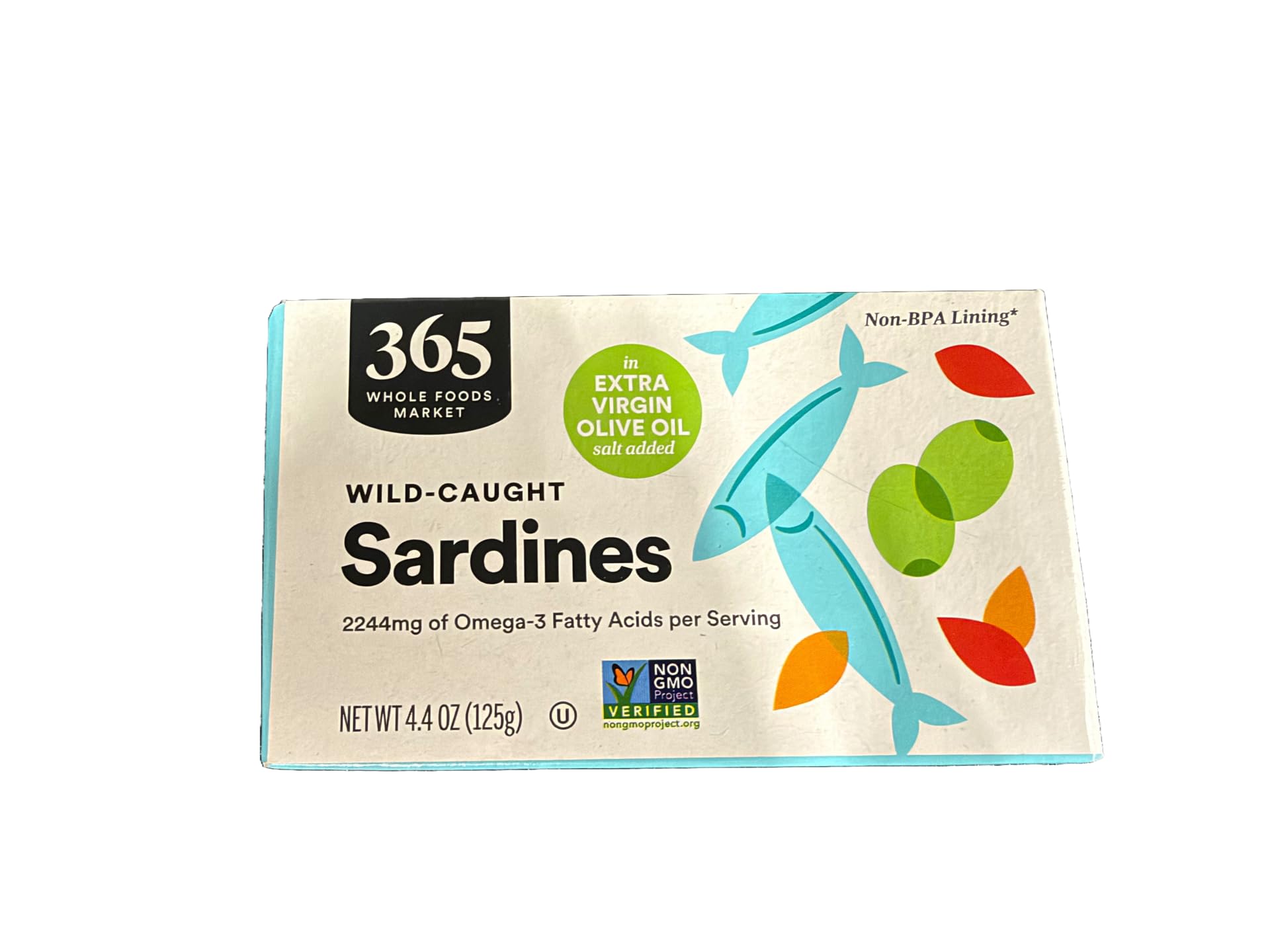 365 by Whole Foods Market Wild Caught Sardines In Evoo, 4.4 OZ