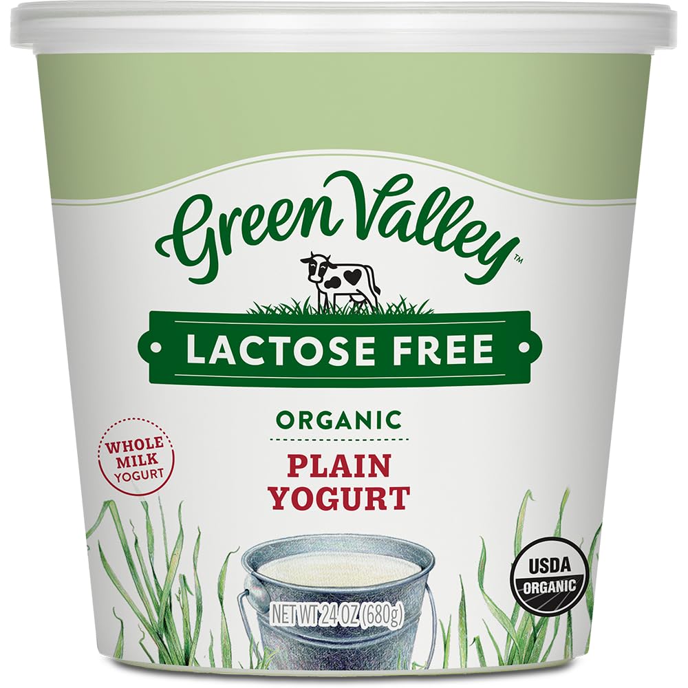 Green Valley Lactose Free Organic Whole Milk Plain Yogurt, 24 Ounce