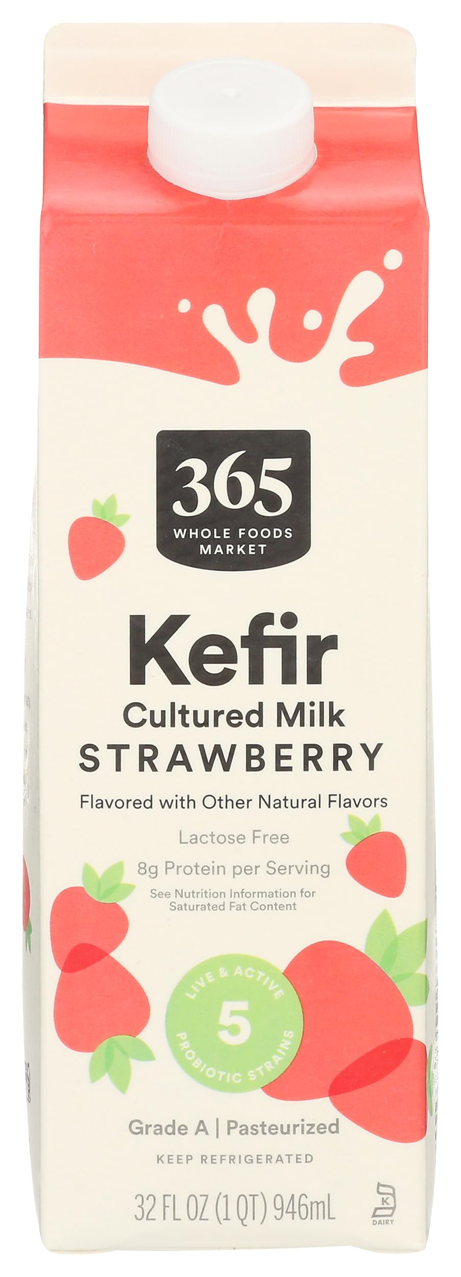 365 by Whole Foods Market Strawberry Kefir, 32 FZ