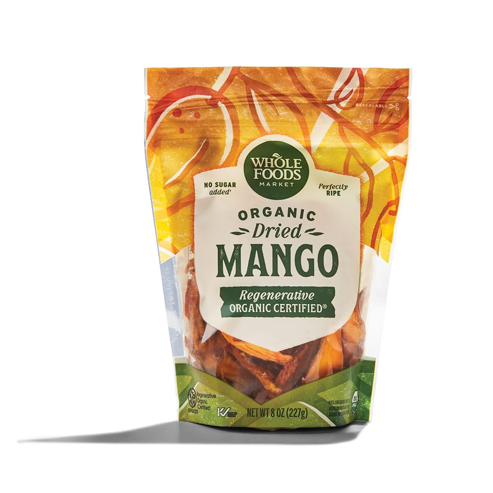 Organic Regenerative Dried Mango, 8 Ounce