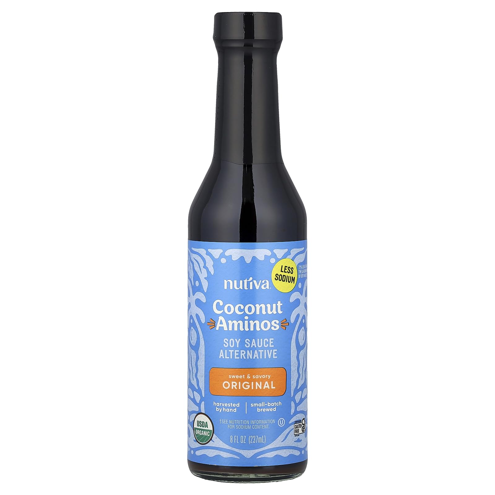 Coconut Secret Coconut Aminos - 8 fl oz - Low Sodium Soy Sauce Alternative, Low-Glycemic - Organic, Vegan, Non-GMO, Gluten-Free, Kosher - Keto, Paleo, Whole 30 - 48 Servings