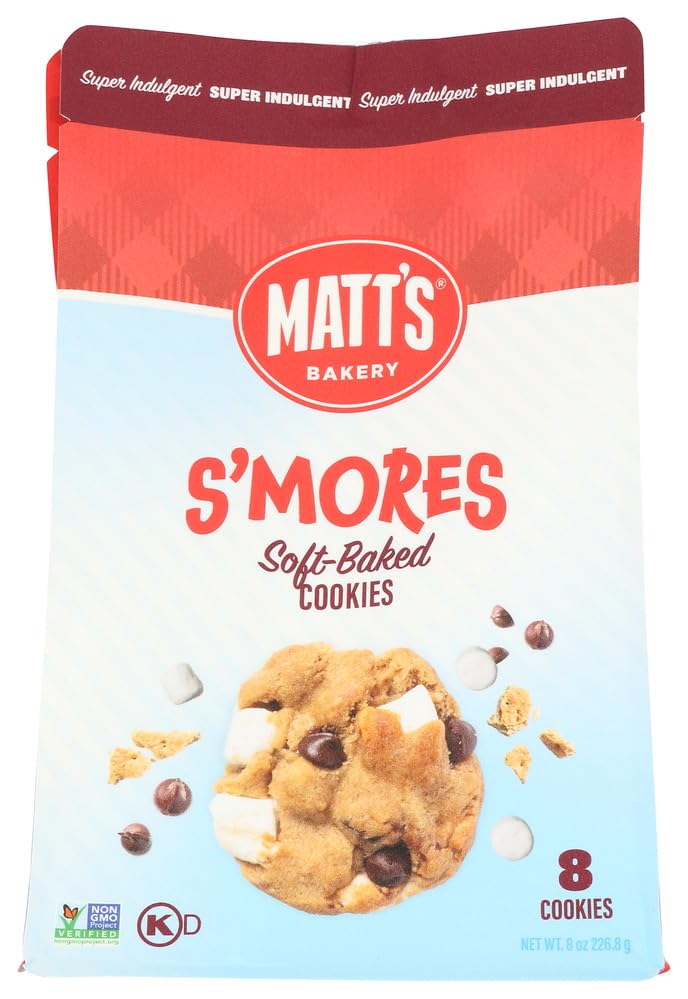 Matts S'mores Soft Baked Cookies, 8 OZ