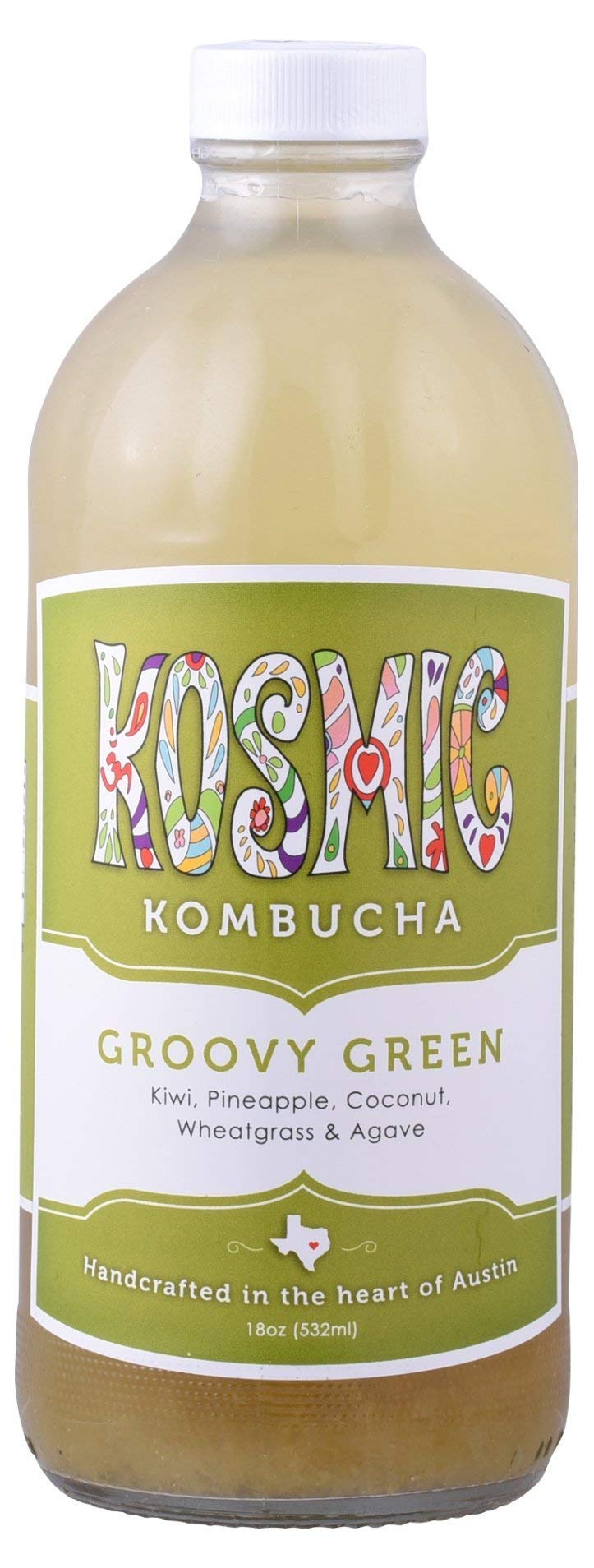 Kombucha Groovy Green, 18 Fl Oz