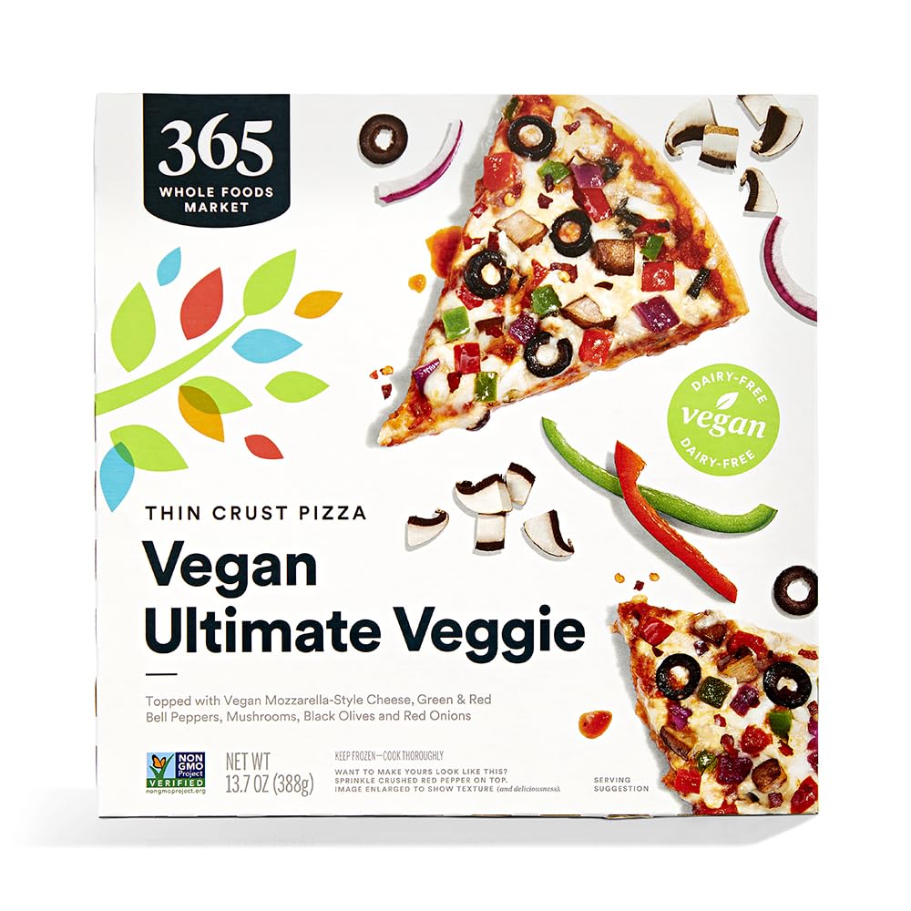 Vegan Ultimate Veggie" thin crust pizza 13.7 Ounce