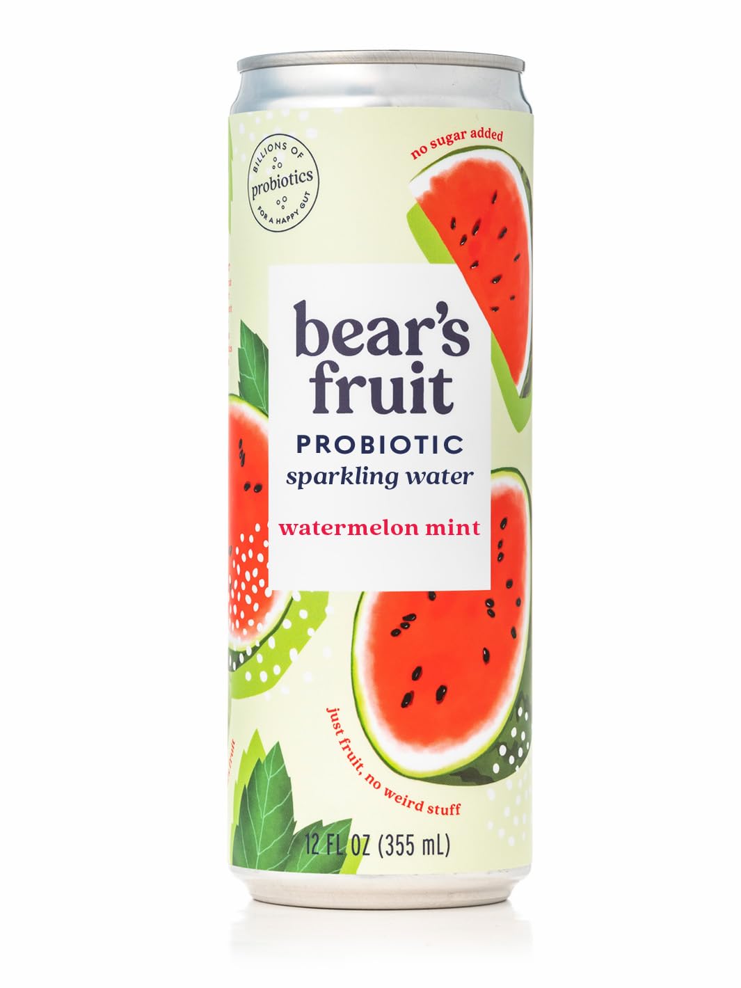 Water Sparkling Probioti Watermelon Mint, 12 Fl Oz