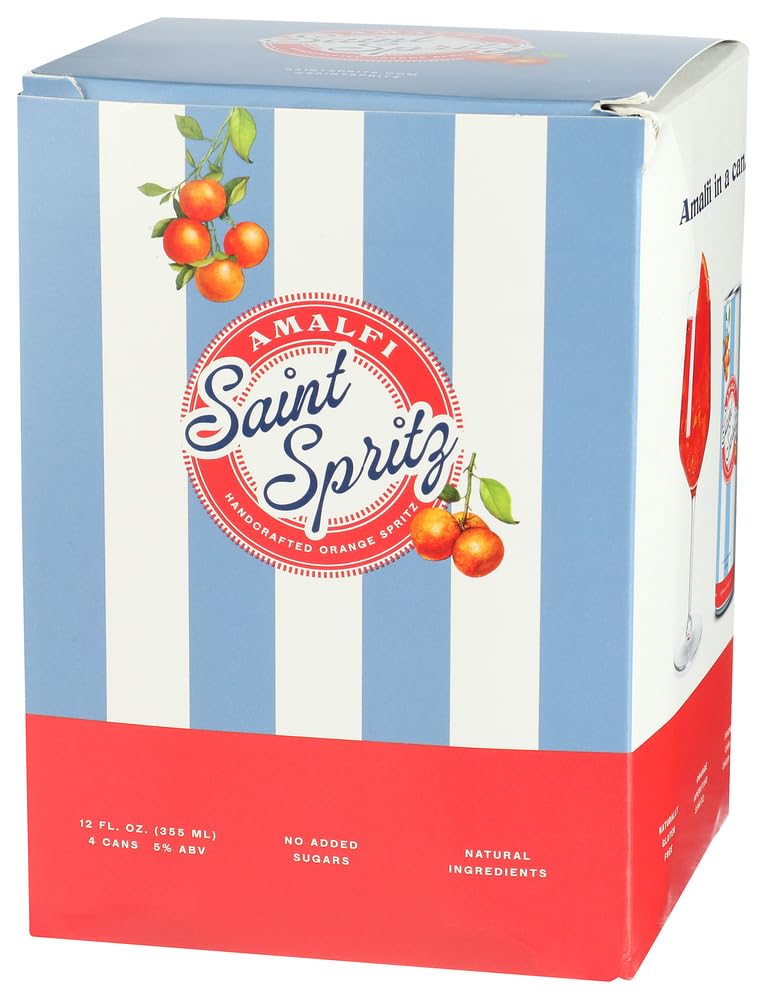 Saint Spritz Amalfi Orange Wine Spritzer 4pk Cans, 355 ML
