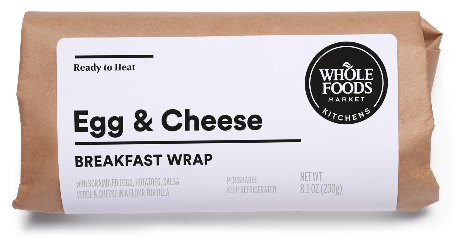 Whole Foods Market Kitchens Potato Egg & Cheese Wrap, 8.1 OZ