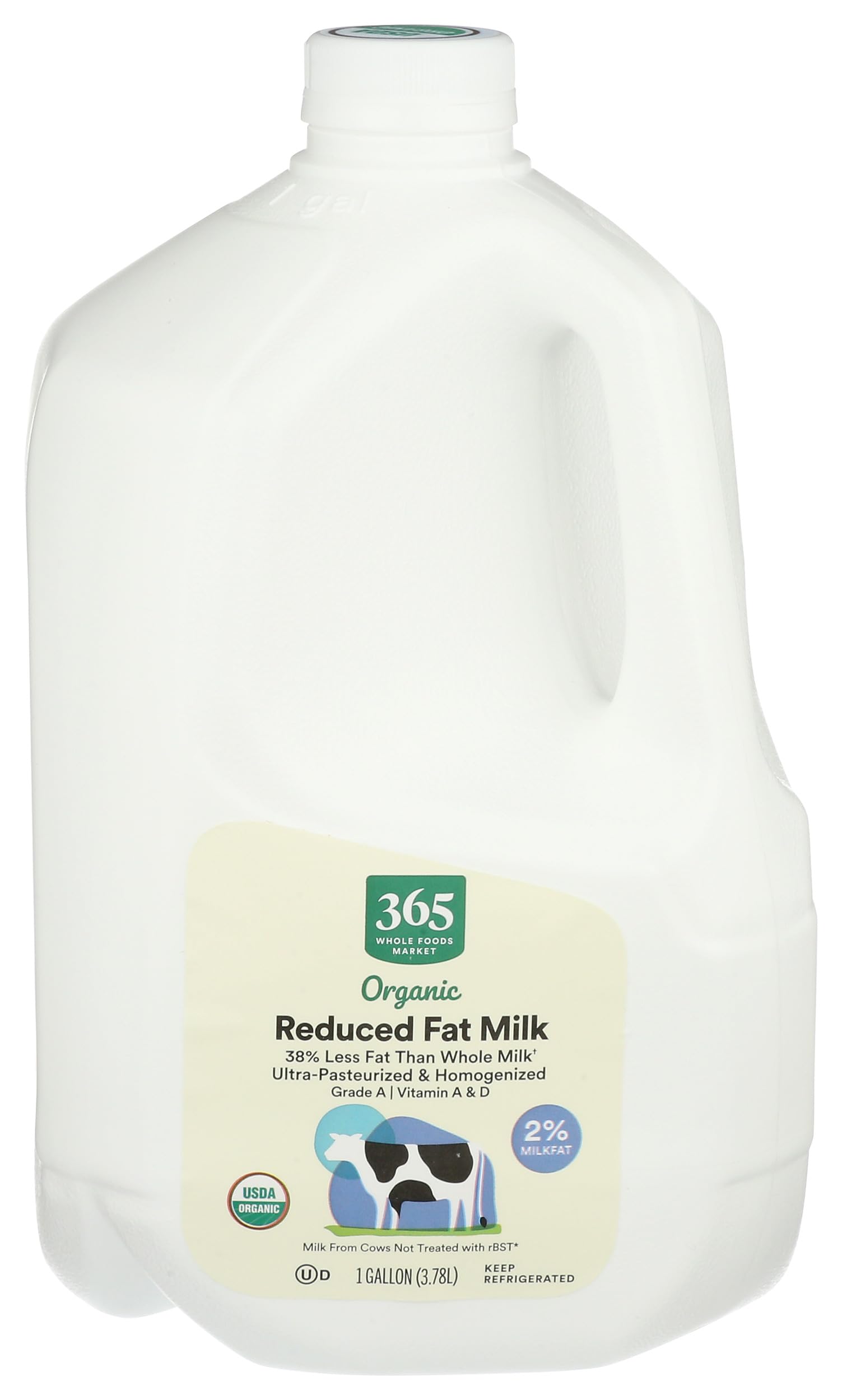 Organic 2% Reduced Fat Milk, 128 Ounce