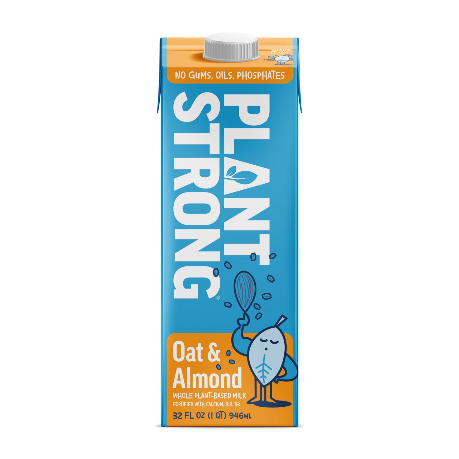 PLANTSTRONG Plant-Based Milk 32oz - NON-GMO - Plant Based, Vegan - Gluten Free Dairy Free - Shelf Stable - Lactose Free Milk - No Gums or Oils (32 Fl Oz)
