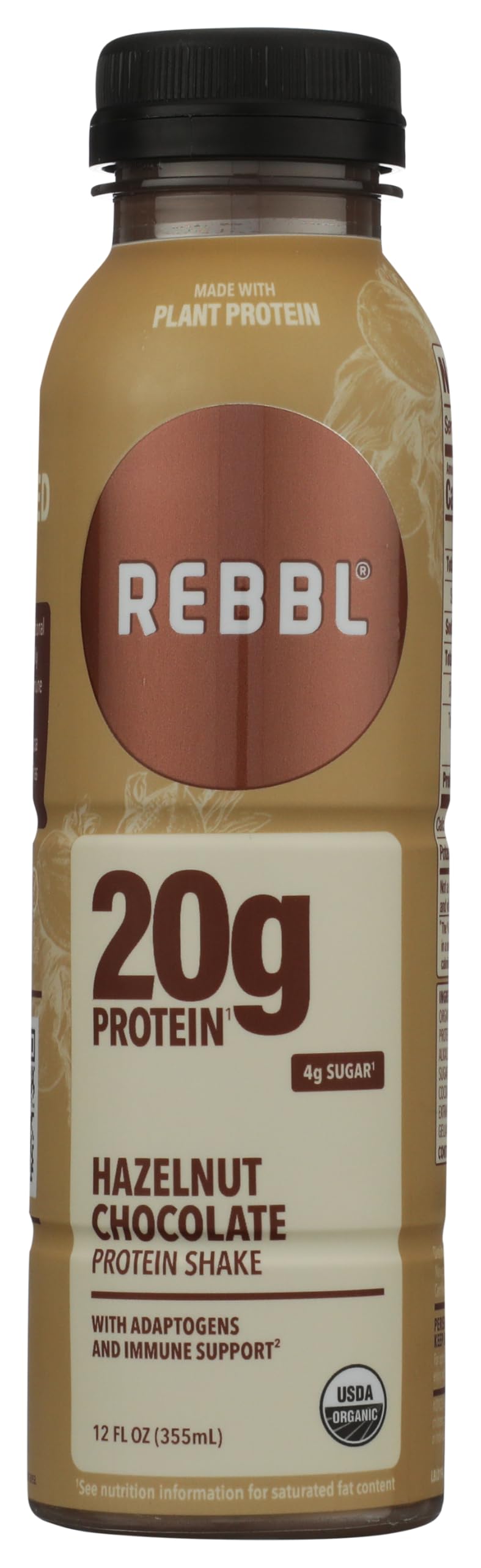 Rebbl Organic Hazelnut Chocolate Protein, 12 FZ